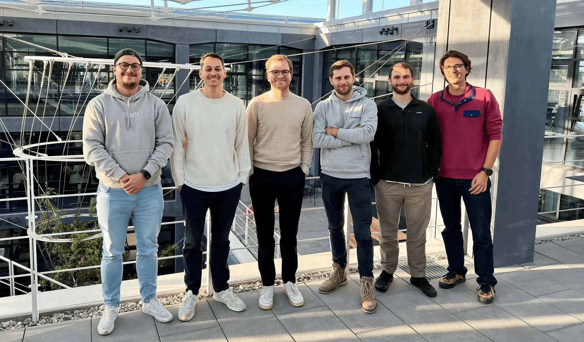 The MediPulse team in Munich, the health tech team behind the practice software