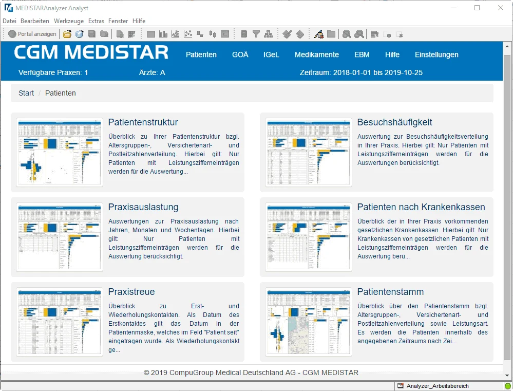 CGM MEDISTAR: der Analyzer mit Auswertungen zur Praxis